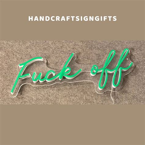 Fuck Off Neon Sign Fuck Off Led Sign Fuck Off Wall Decor Etsy