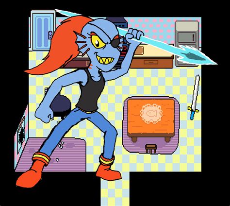 Undyne And Her Spear Of Justice By El Drago 800 On Deviantart