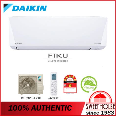 Smart Control Daikin R32 Inverter Wall Mounted Ftku Series Ftku28a