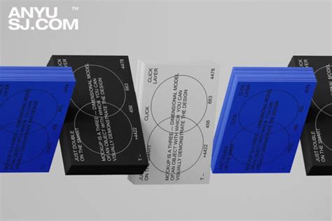 2款极简创意名片卡片vi品牌企业文创设计展示psd样机business Card Mockup 安鱼设计资源丨优质平面设计资源共享站