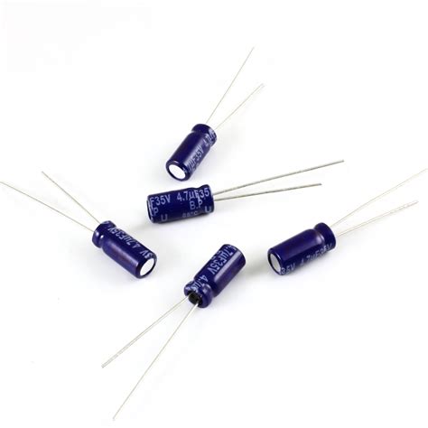 Electrolytic Capacitors 4 7uF 35V Pack Of 5 Artekit Labs