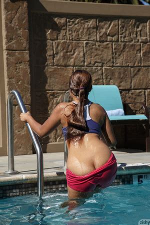 Latina Drinks Wine While Topless In The Kitchen Xxx Dessert