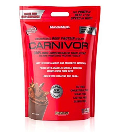 Musclemeds Carnivor Mass Anabolic Beef Protein Gainer Chocolate Fudge