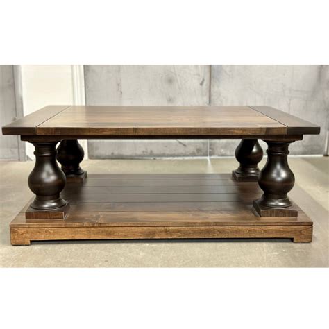 Balustrade Solid Wood Coffee Table Naked Furniture Starts At