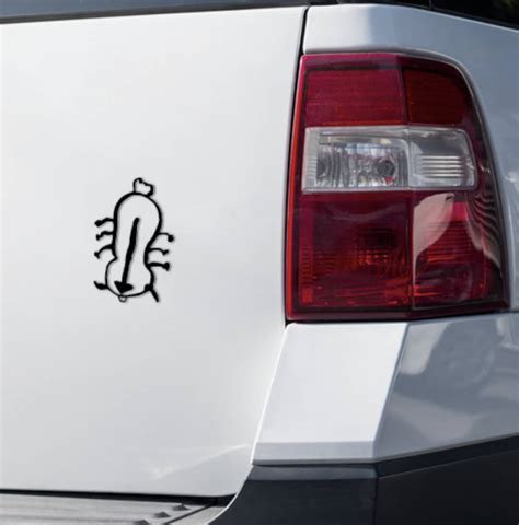 Appa Car Decal Bumper Sticker Sokkas Drawing Of Appa Avatar The Last