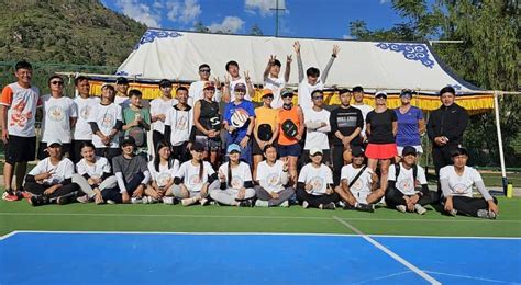 historic launch  pickleball  bhutan  woochu sports arena paro