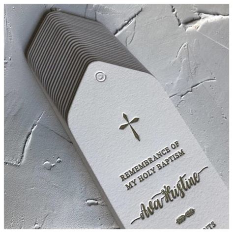 Baptism Bookmark 7 Examples