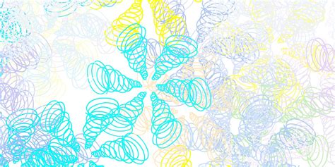 Light Blue Yellow Vector Pattern With Curved Lines 2799546 Vector Art At Vecteezy