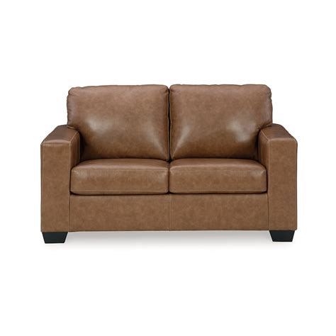 Ashley Signature Design Bolsena 5560335 Contemporary Leather Match Loveseat Dunk And Bright