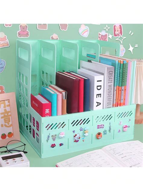Office Desk Storage Organizer Rack File Storage Box Bookshelf