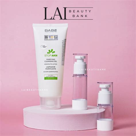 TESTER Sữa rửa mặt BABE Stop Akn Purifying Cleansing Gel cho da dầu da mụn ml ml ml