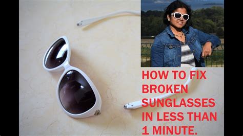 How To Fix Broken Sunglasses In Less Than 1 Minute How To Fix Glasses