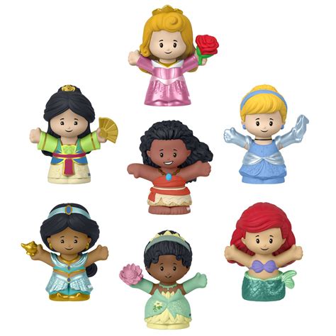 Disney Princess Figure Set Little People Toys | Mattel