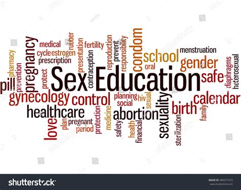 Sex Education Word Cloud Concept On Stock Illustration 389571010 Shutterstock
