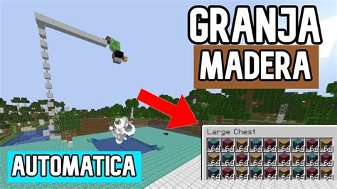 GRANJA DE MADERA SUPER EFICIENTE TUTORIAL MINECRAFT JAVA YouTube