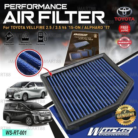 Works Engineering Air Filter Toyota Alphard Vellfire Anh Agh Ggh