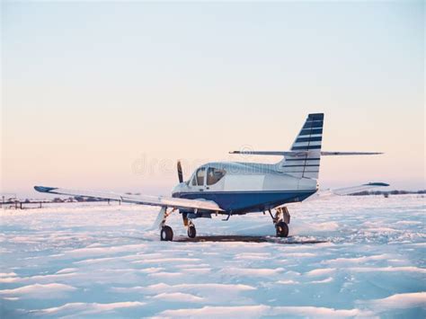 Light Aircraft on a Private Airfield Stock Image - Image of field, aviation: 115717059