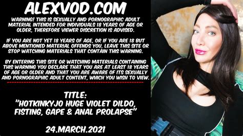 Hotkinkyjo Huge Violet Dildo Fisting Gape Anal Xhamster