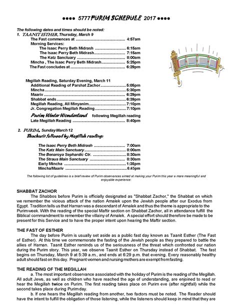 Printable Torah Portion Reading Schedule