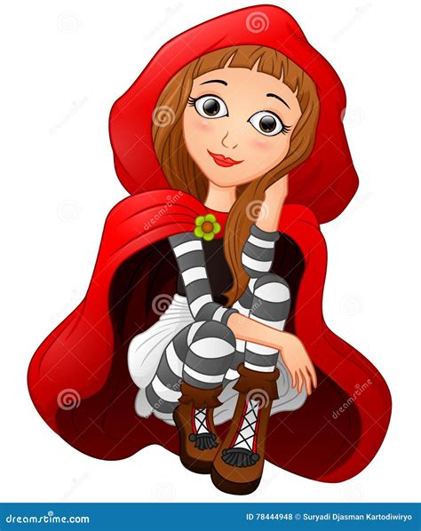 Little Red Riding Hood Stock Vector Illustration Of Beauty 78444948