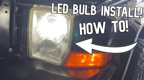 Jeep Commander Headlight Bulb Replacement Installation