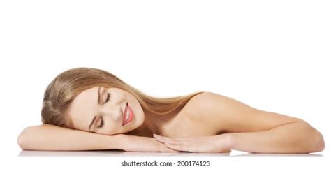 Beautiful Caucasian Naked Woman Lying On Stock Photo 200174123 Shutterstock