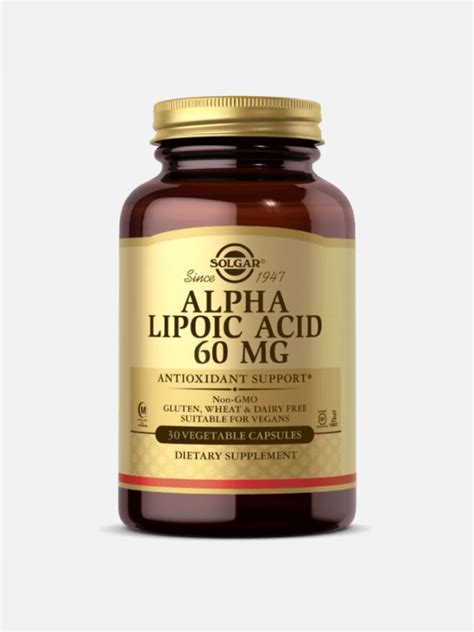 Alpha Lipoic Acid Mg C Psulas Solgar