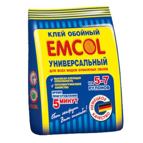 Клей для обоев EMCOL Универсальный 180гр, 180 г. - купить по доступной ...