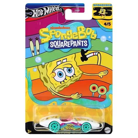 Miniatura Carro Second Wind Rainbow Bob Esponja Cm Hot Wheels