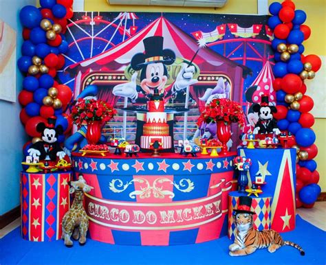 Festa Do Circo Do Mickey - Circo do Mickey | Festa de aniversário do circo, Decoração vingadores ...