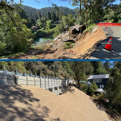 Ribbon Cutting Celebrating Reopening Westside Road in Record Time
