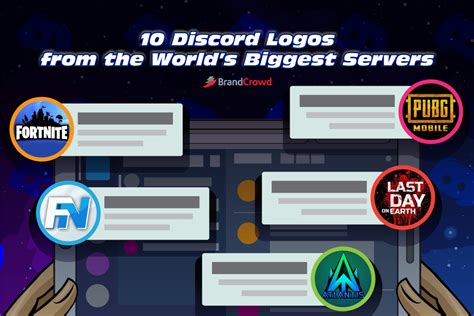 10 Discord Logos From The Worlds Biggest Servers Brandcrowd Blog