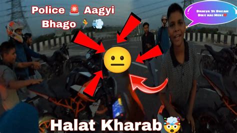 Stunt Point Par Aagyi Police🥵bhagne Ke Chakkar Me Lagi Wheelie Girte