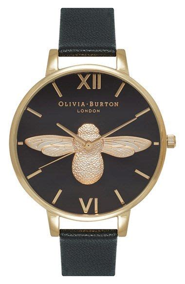 Free Shipping And Returns On Olivia Burton Molded Bee Leather Strap