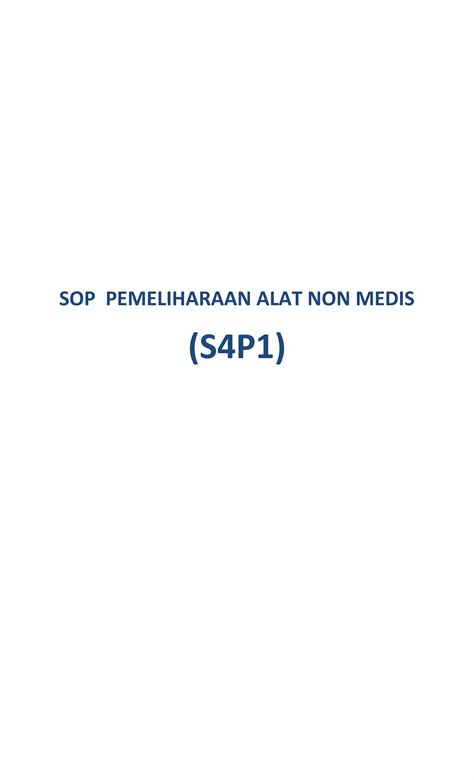 Sop Sterilisasi Alat Medis