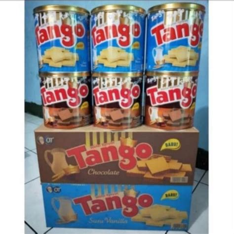 Jual TANGO Wafer Kaleng Makanan Ringan Kue Rasa Cokelat Vanilla 290gr