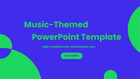 Spotify Themed Template