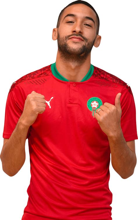 Hakim Ziyech Morocco football render - FootyRenders