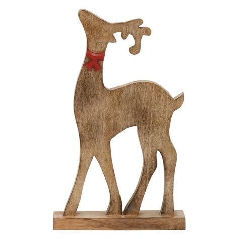 Natural wood finish reindeer – Artofit