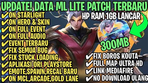 Data Ml Lite Full Event Mb Terbaru Patch Allstar Ml Lite Cara