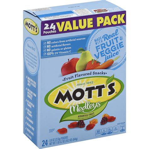 Motts Medleys Fruit Flavored Snacks Assorted Fruit Value Pack Fruit