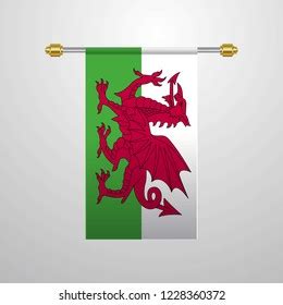 Wales Hanging Flag Stock Vector Royalty Free Shutterstock