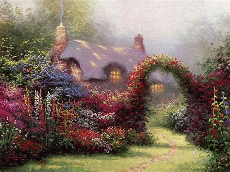 Beyond The Garden Gate 08 Thomas Kinkaid Thomas Kinkade Art Thomas