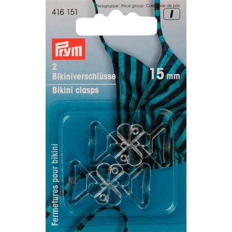 Prym Bikini U G Rtelverschl Sse Kunststoff Kleeblatt Mm Transp
