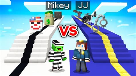 Mikey Robber Vs Jj Fbi Bridge Survival Battle In Minecraft Maizen