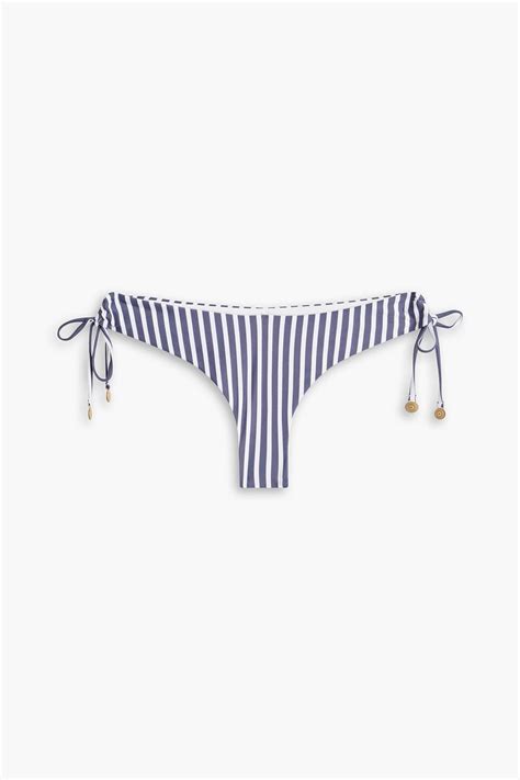 Buy Tigerlily Devina Pomonia Striped Low Rise Bikini Briefs Blue Xxs Navy At Off