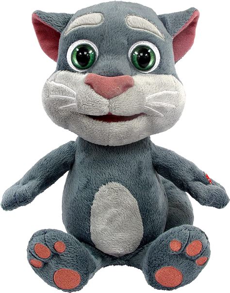 Dragon-i Toys Talking Tom Animated Interactive Stuffed Cuddly Plush Toy ...