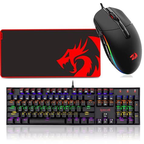 Pack Platinum Gaming Redragon Clavier Sourie Tapis Spacenet