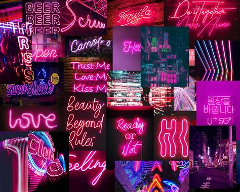 Neon Collage Wallpapers Top Free Neon Collage Backgrounds