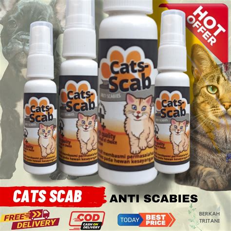 Jual Cats Scab Obat Jamur Kucing Scabies Demodex Impetigo Anti Scabies